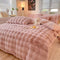 Confort hinchado Faux Faux Rabbit Fur Sedes de cama de piel