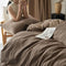 Wavy Jacquard Percale Cotton Duvet Cover Bed Sheet Set