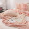 Grade de lujo Faux Rabbit Fur Soft Manta Flat Sheet