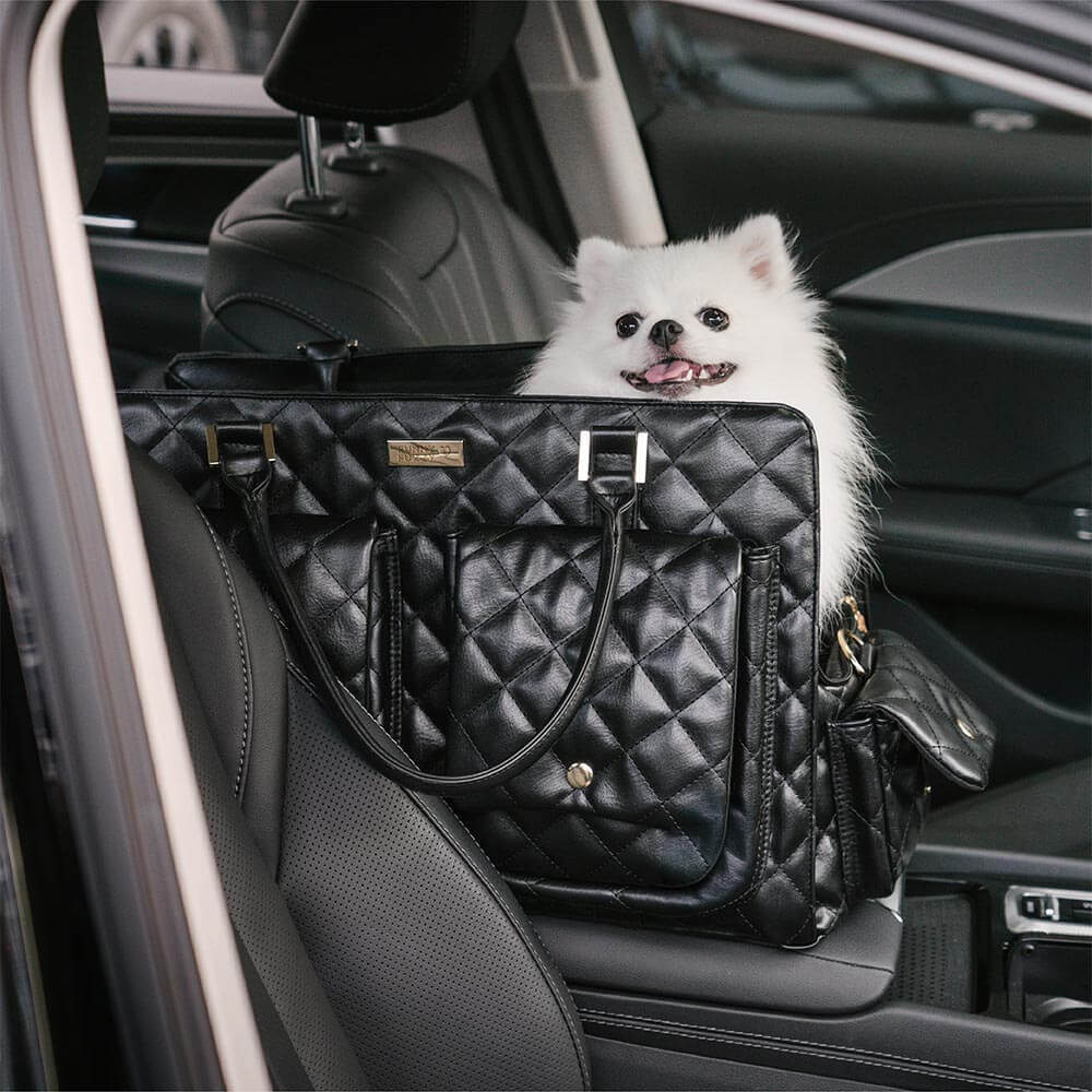 Grand sac de transport élégant et multifonctionnel pour animaux de compagnie, voyage partagé homme-chien - Queue errante