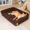 Grand canapé-lit orthopédique pour chien avec appui-tête de soutien doux - Cloudy Napper