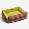 Camas de perros de la manta plegable de tartán vintage grande lavable - Avocuddle