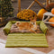 Camas de perros de la manta plegable de tartán vintage grande lavable - Avocuddle