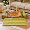Camas de perros de la manta plegable de tartán vintage grande lavable - Avocuddle