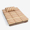 Trendy Striped Detachable Dual-layer Orthopedic Dog Bed With Pillow - CloudNap