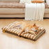 Trendy Striped Detachable Dual-layer Orthopedic Dog Bed With Pillow - CloudNap