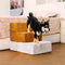 Chenille Durable Scratch-Resistant Foldable Blocks Multi-Level Dog Stairs