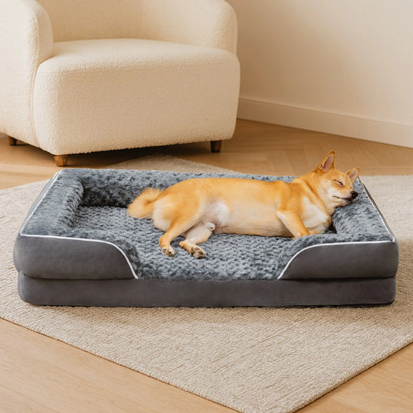 Abnehmbares, wasserdichtes orthopädisches Hundebett mit vollständiger Rundumunterstützung