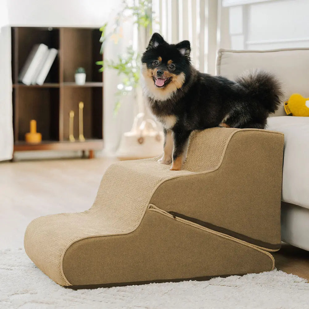 Escaleras de perro plegables 2-en-1 plegables con modo rampa
