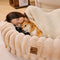 Cama de perros humanos de donas súper grandes y llenosas cremosas - Cuddle Cradle