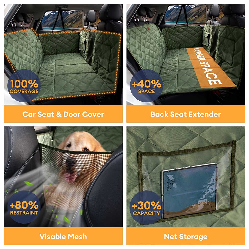 Mobiles Schlafzimmer, extragroße Hunde-Rücksitzverlängerung mit vollständiger Abdeckung – ideal für Reisen und Camping