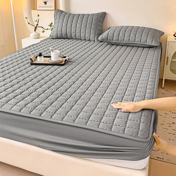 Cubierta de colchón de lámina ajustada impermeable y antibacteriano impermeable cuadrado