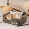 Divano gatto morbido in lavabile di chenille vintage