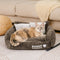 Divano gatto morbido in lavabile di chenille vintage