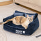 Divano gatto morbido in lavabile di chenille vintage