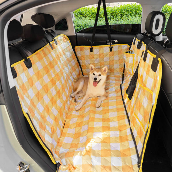 Tela catiónica oxford tela impermeable cubierta de asiento para perros resistente a los rayadores