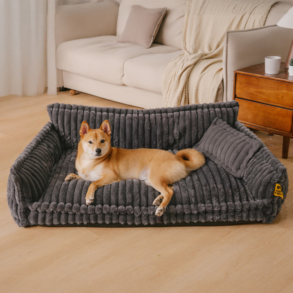 Grand oreiller orthopédique doux et lavable pour chien, canapé-lit, Snoozy Dream