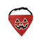 Luminoso Bandana de mascota de Halloween | Triángulo brillante y collar
