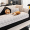 Modern Luxe Two-Tone Chenille Non-Slip Couch Cover