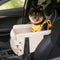 Portable Travel Faux Leather Waterproof Center Console Pet Car Seat