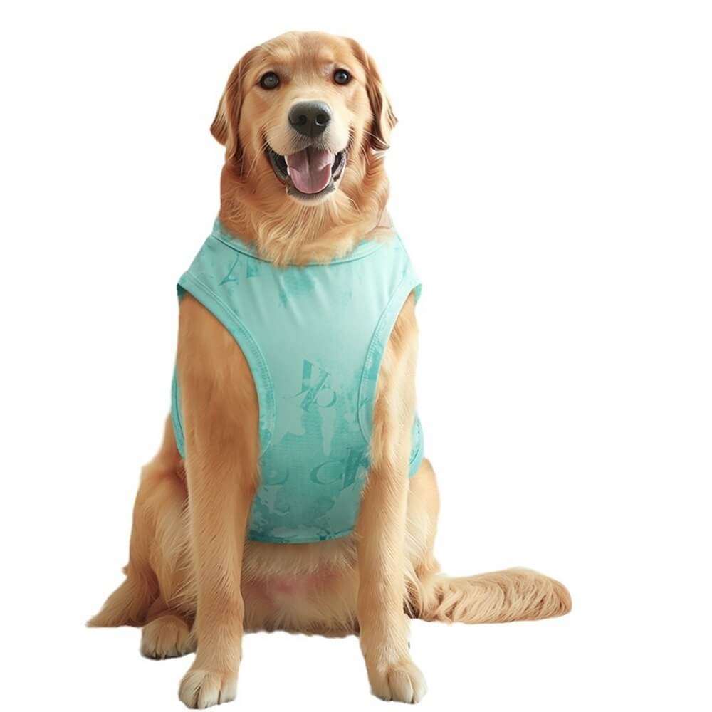 Chaleco refrescante de verano para perros grandes: ropa deportiva fina de seda helada, transpirable y ligera