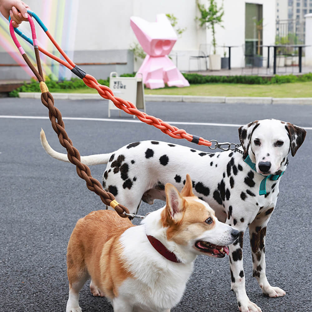 Hand-Woven Dog Traction Rope - Thick and Durable for Comfortable Walks