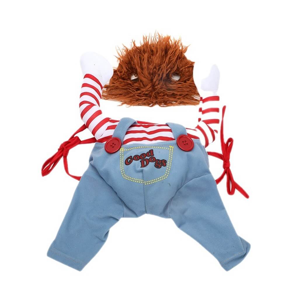 Costume d'Halloween pour chien Chucky Crazy Horror