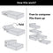 Waterproof Washable PU Leather Modular Multi-Level Pet Stairs