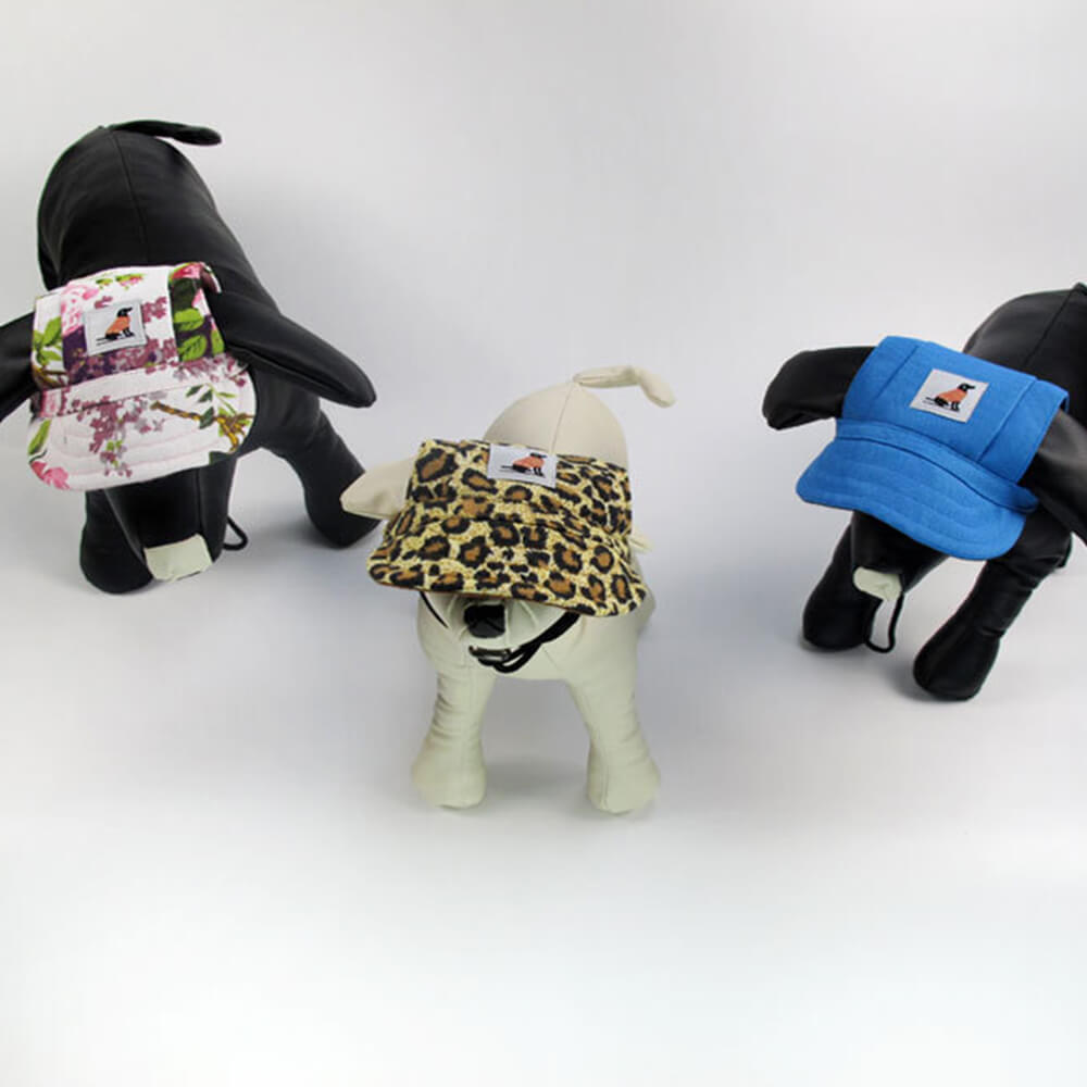 Accesorios para gatos y perros, gorra de béisbol al aire libre multicolor, gorra con visera, corgi de bulldog francés