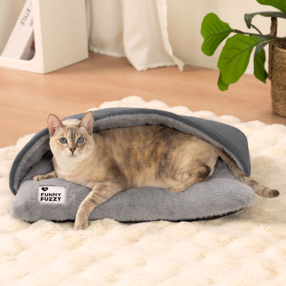 Extrem weiches Fuzzy-Welpenschlafsack-Hundebett