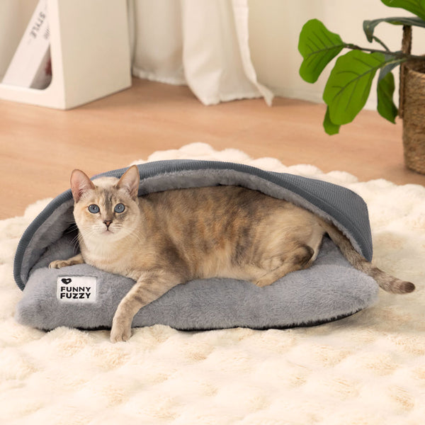 Cama de gato ultra suave y difuso gatito