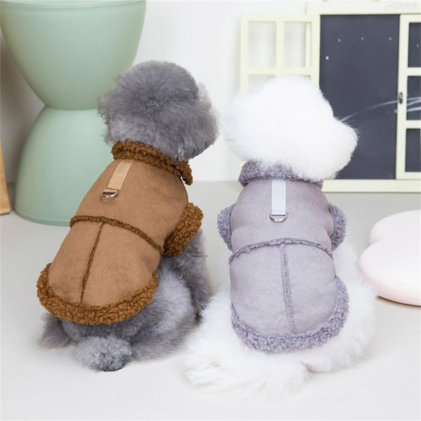 Chaqueta para perros de oveja: ropa exterior de invierno cálida y elegante