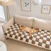 Cubierta de sofá de protector de muebles para mascotas a cuadros a cuadros