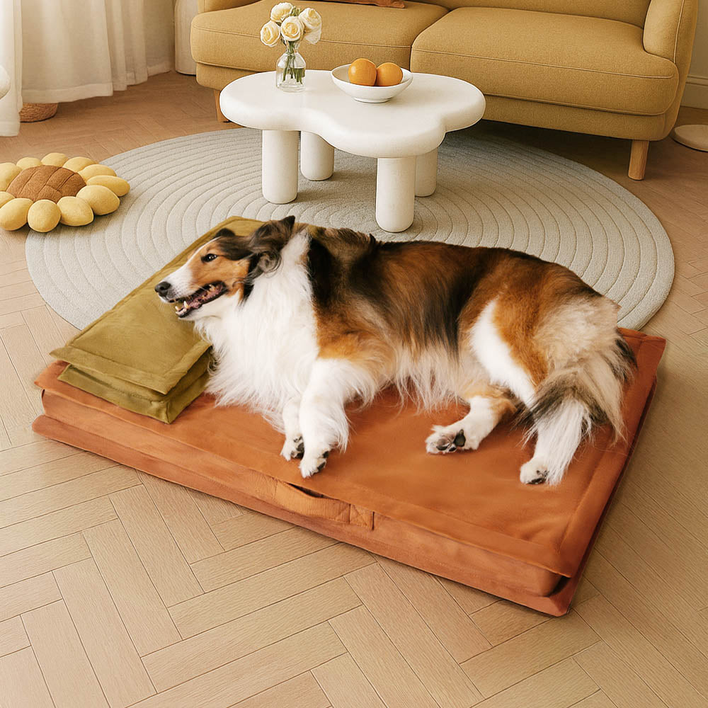 Anti-Angst-Tiefschlaf-Hundebett mit Schwammunterstützung