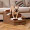 Chessboard Plaid Handcrafted Dog Stairs with Storage - Multifunctional and Foldable