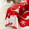 Christmas Decoration Chenille Wear-Resistant Sofa Blanket Couch Cover