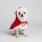 Christmas Santa Pet Cloak Warm Plush Dog Cape with Hat