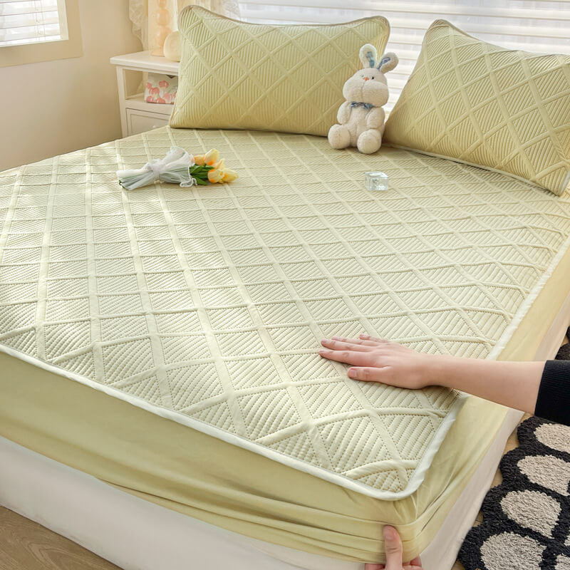 Ensemble de draps de protection pour matelas, imperméable et antidérapant, doux pour la peau, confort classique