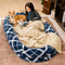 Cama clásica de perros humanos de donas súper grandes y esponjosas - Cuddle Cradle