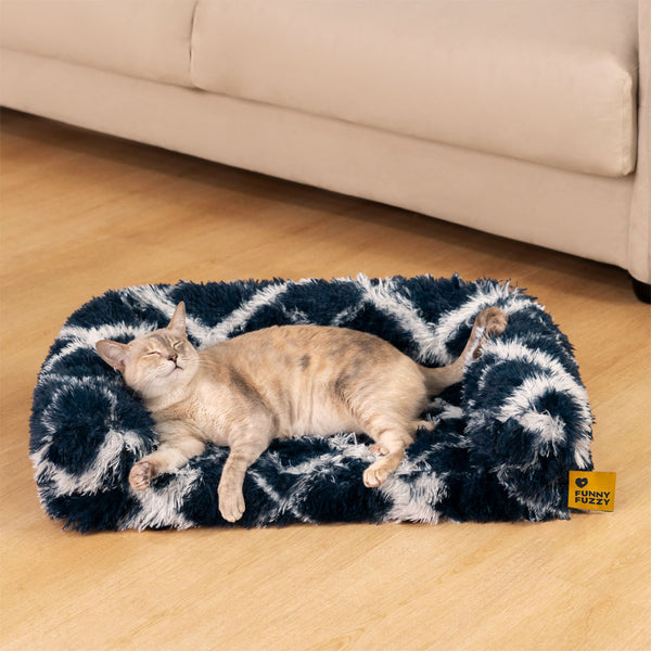 Classic Plaid Orthopedic Orthopedic Bolster Cat Bed Bed - Cozy Comfort