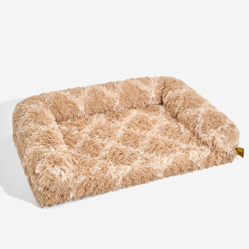 Classic Plaid Orthopedic Bolster Cat Sofa Bed - Cozy Comfort