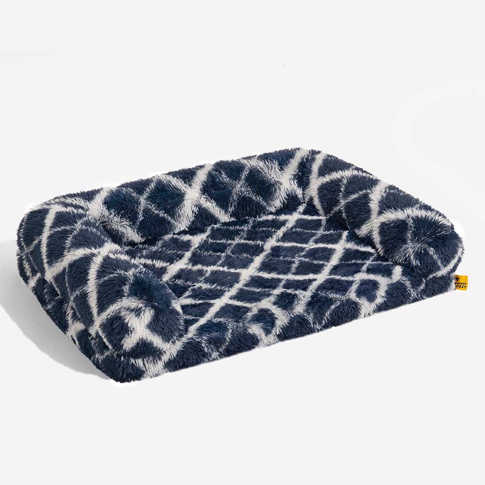 Classic Plaid Orthopedic Bolster Cat Sofa Bed - Cozy Comfort