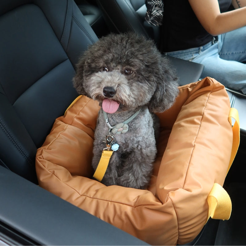 Asiento de seguridad para perros compacto y resistente al agua para viajes