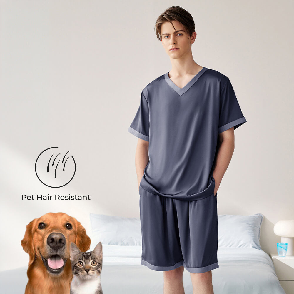 Cooling Ultra-Soft Breathable Short Sleeve Couples Pajama Set