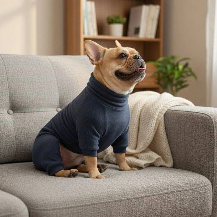 Kuscheliger Fleece-Hundepyjama – perfekte Nachtwäsche für große Hunde