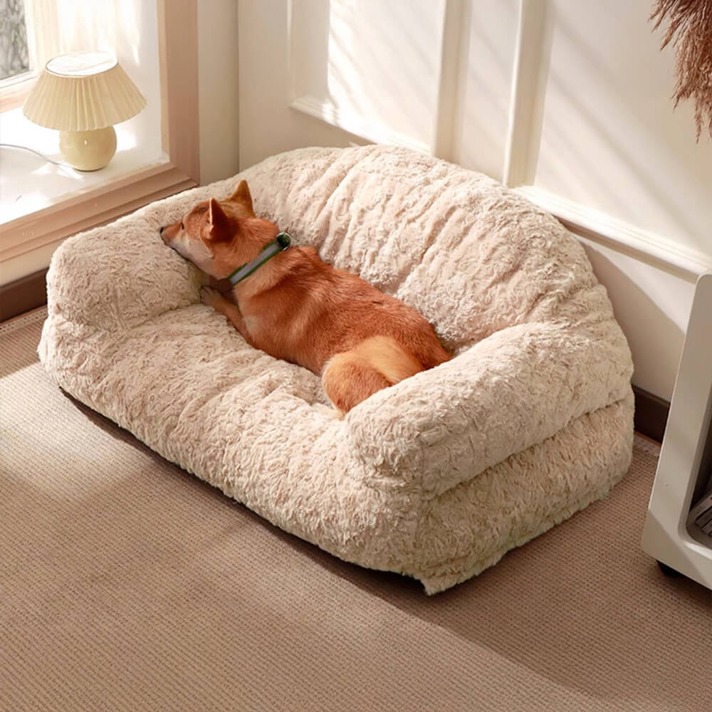 Canapé-lit confortable et lavable pour chien et chat, support complet, chaud et amovible