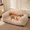 Canapé-lit confortable et lavable pour chien et chat, support complet, chaud et amovible