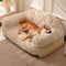 Canapé-lit confortable et lavable pour chien et chat, support complet, chaud et amovible