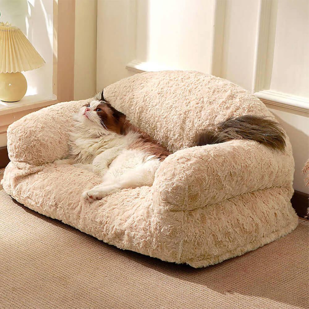 Canapé-lit confortable et lavable pour chien et chat, support complet, chaud et amovible