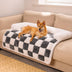 Cubierta de sofá de protector de muebles para mascotas a cuadros a cuadros